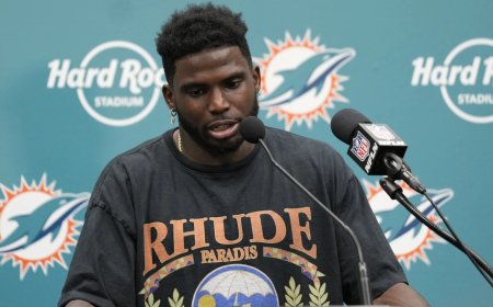 Dolphins’ Tyreek Hill returns to practice two days after fire at his home