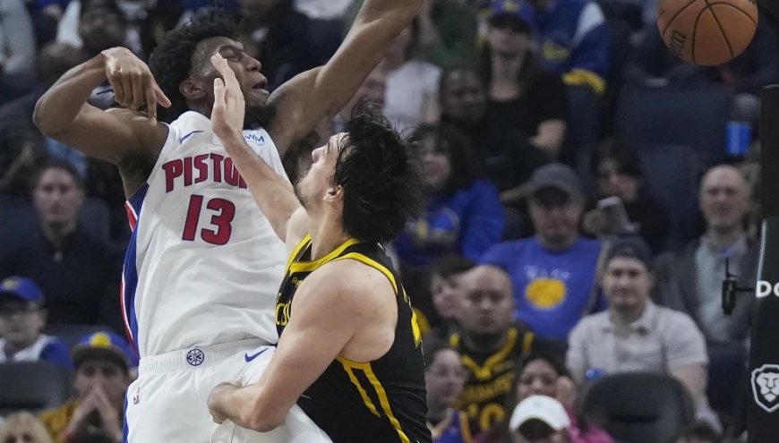 Stephen Curry scores 26 points to help Warriors hold off Pistons, 113-109